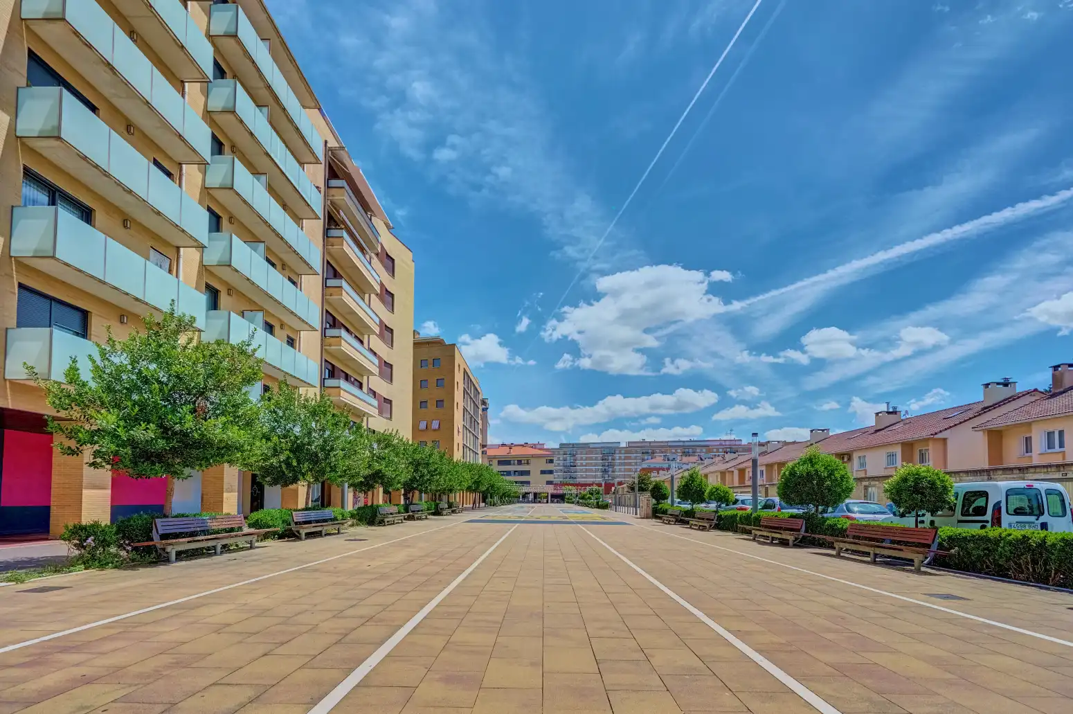 Vista exterior de Piso en venta en Ansoáin / Antsoain con Calefacción, Parquet y Trastero