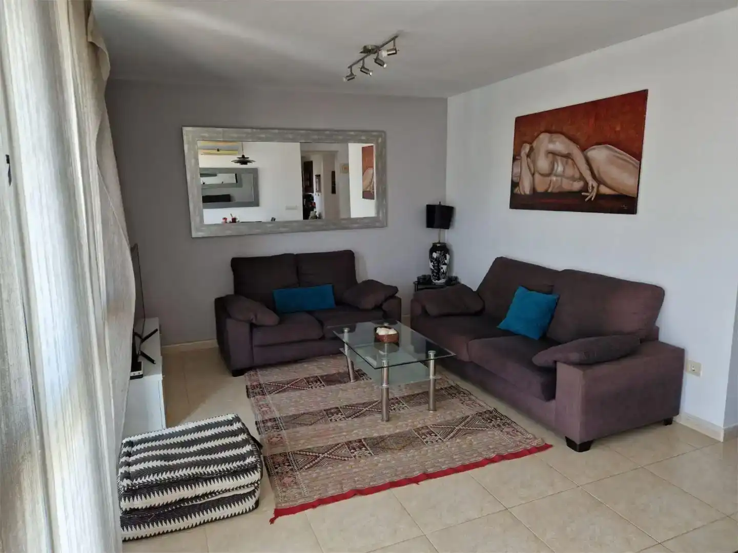 Sala d'estar de Àtic en venda en Eivissa amb Aire condicionat, Moblat i Balcó