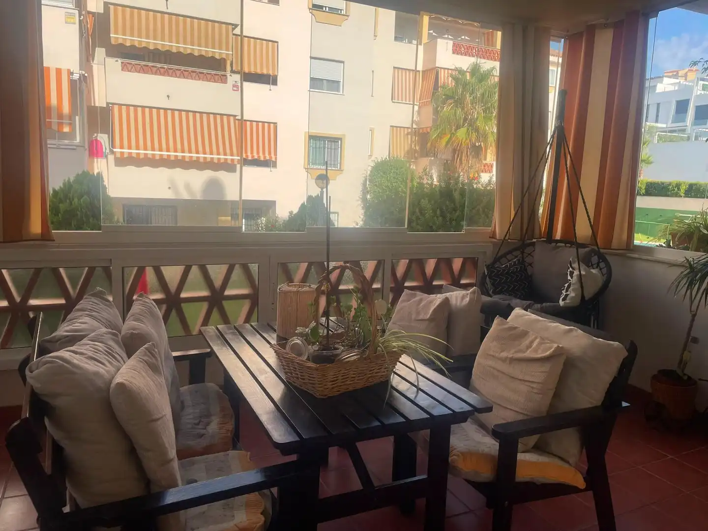 Terrace of Flat for rent in Rincón de la Victoria  with Private garden, Furnished and Community pool