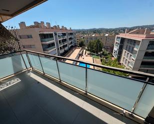Balcony of Flat to rent in Sant Cugat del Vallès  with Heating, Parquet flooring and Terrace