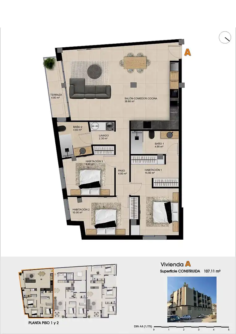 Appartement compact avec terrasse à vendre à Catral, imagen 9