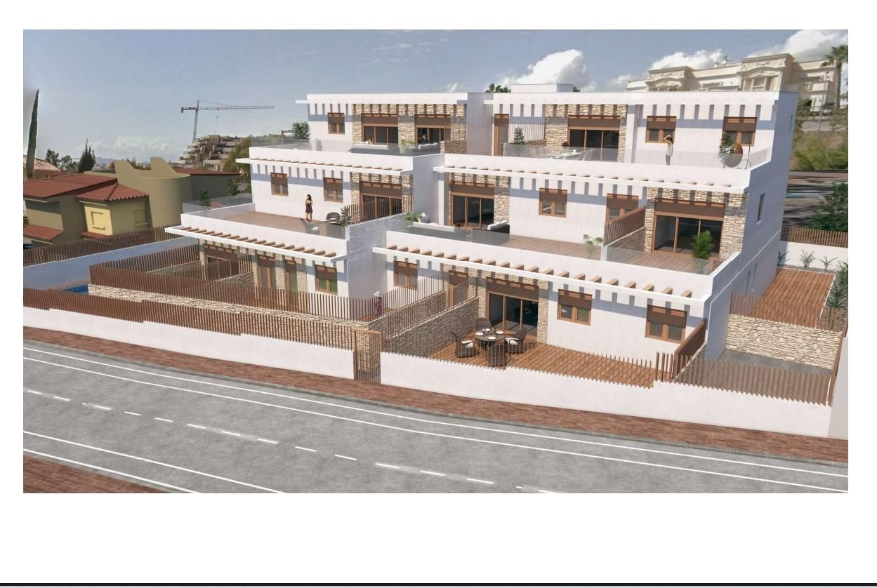 Vista exterior de Piso en venta en Águilas con Terraza, Trastero y Piscina comunitaria