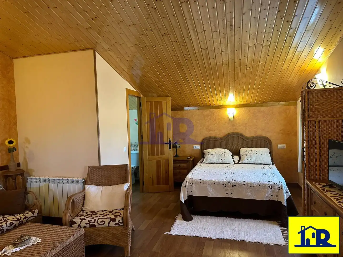 Bedroom of Houses for sale in Villar de Olalla  with Heating, Terrace and Storage room