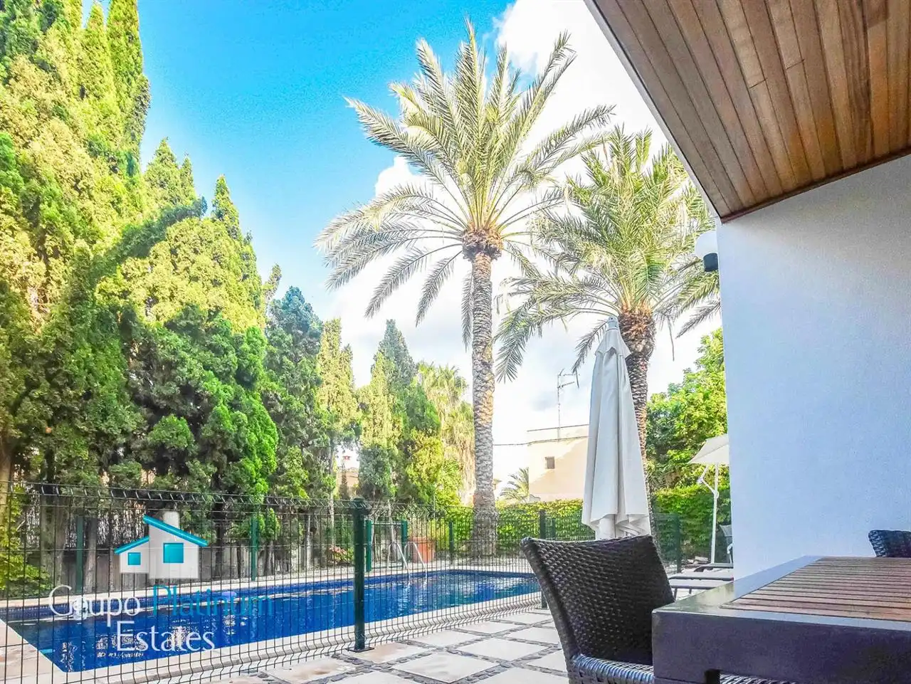 Jardí de Casa o xalet en venda en Águilas amb Aire condicionat, Jardí privat i Piscina