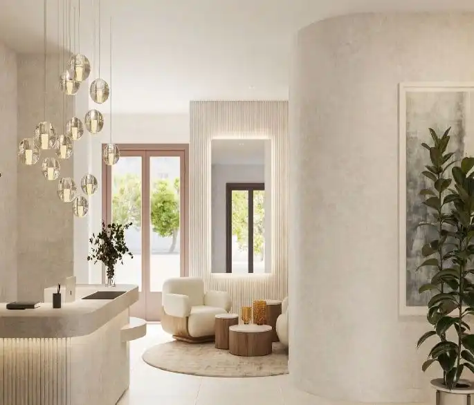 Sala d'estar de Apartament en venda en Estepona amb Piscina comunitària