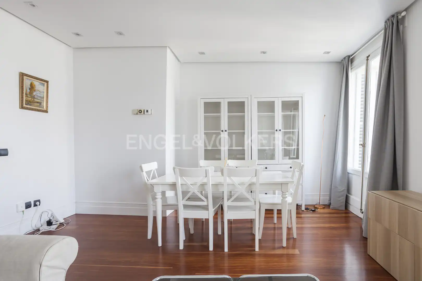 Dining room of Flat for rent in Madrid  with Air Conditioner, Heating and Parquet flooring