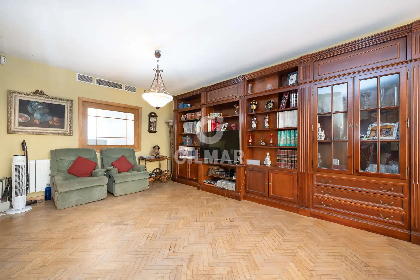 Living room of Detached homes for sale in Madrid  with Heating, Private garden and Swimming Pool