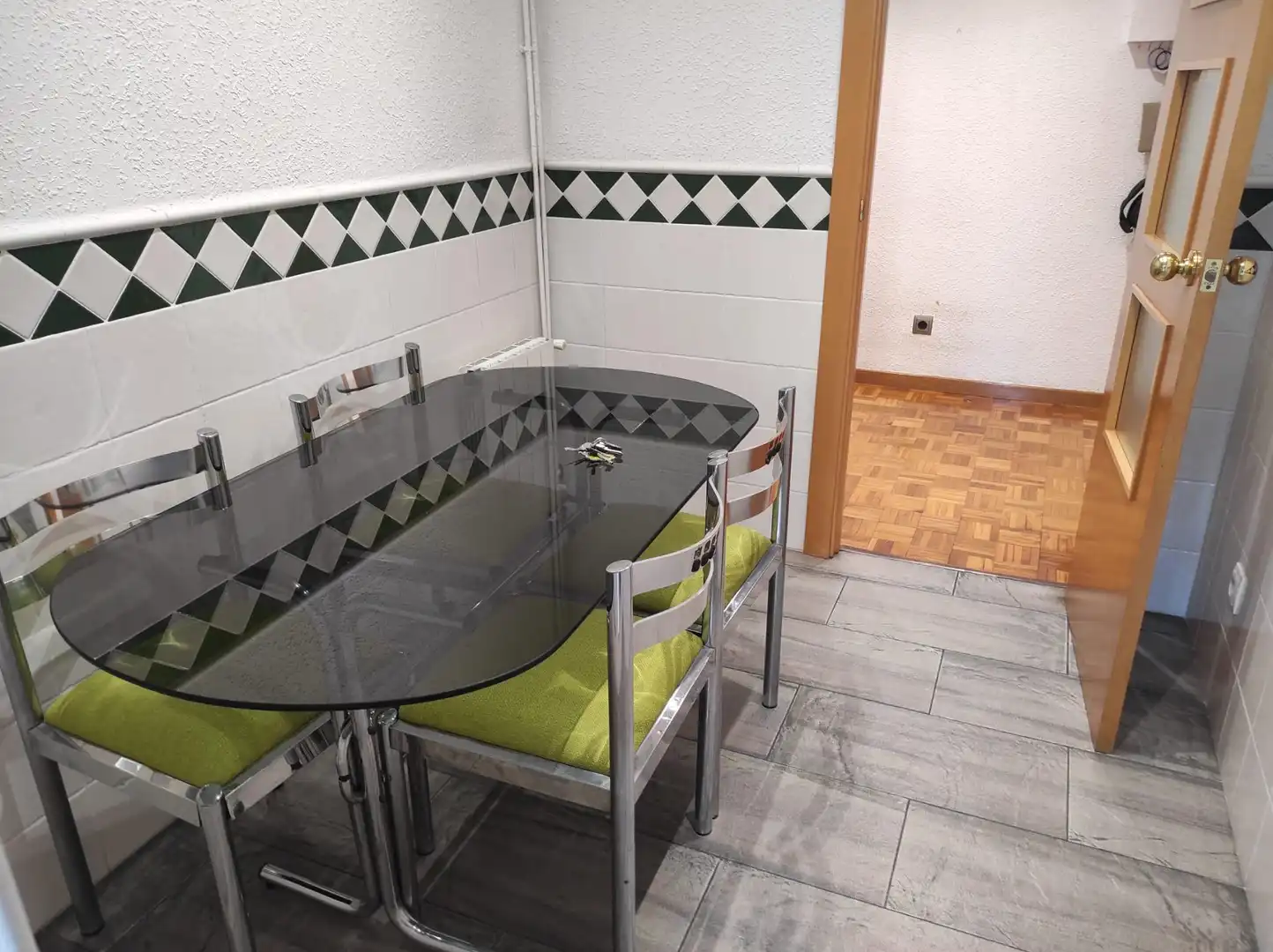 Dining room of Ground floor for sale in Esplugues de Llobregat  with Air Conditioner, Heating and Parquet flooring