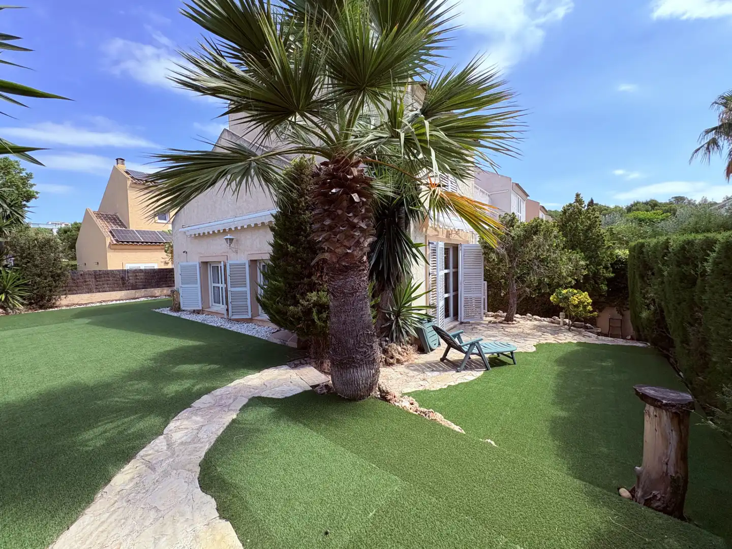 Jardín de Casa adosada en venta en Rocafort con Aire acondicionado, Calefacción y Jardín privado