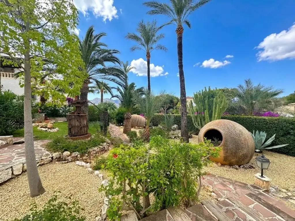 Jardín de Casa o chalet en venta en Moraira con Aire acondicionado, Calefacción y Jardín privado