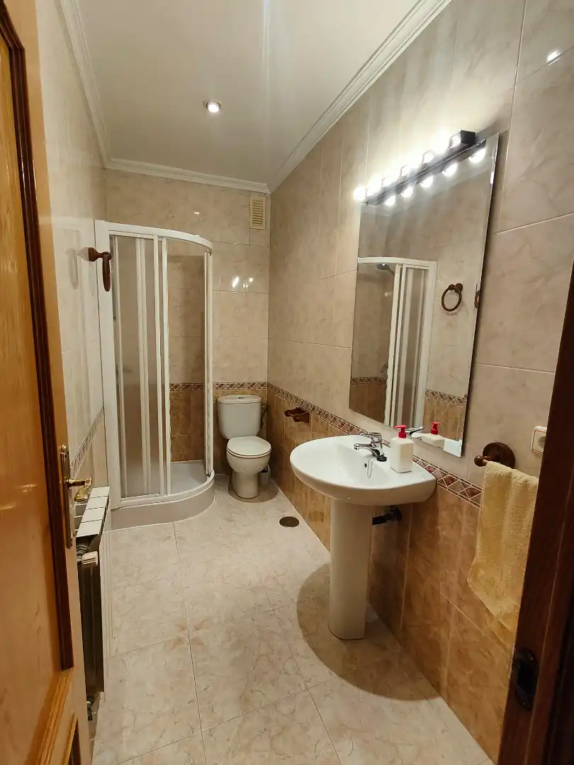 Bathroom of Flat for rent in Plasencia  with Air Conditioner, Heating and Terrace
