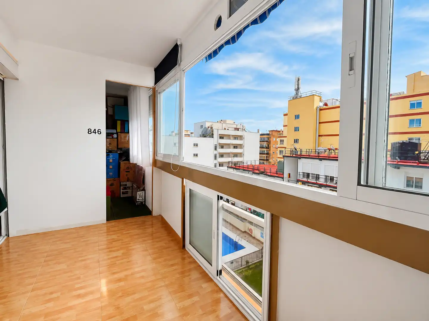 Terrasse von Wohnung zum Verkauf in Torremolinos mit Klimaanlage, Terrasse und Möbliert
