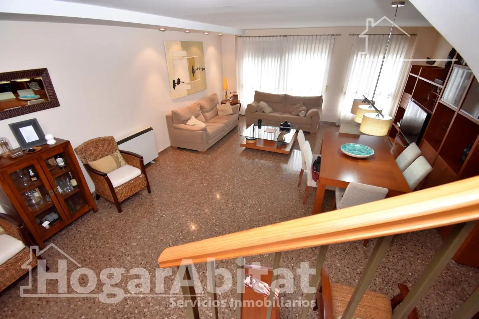 Sala de estar de Ático en venta en Beniparrell con Aire acondicionado, Calefacción y Terraza