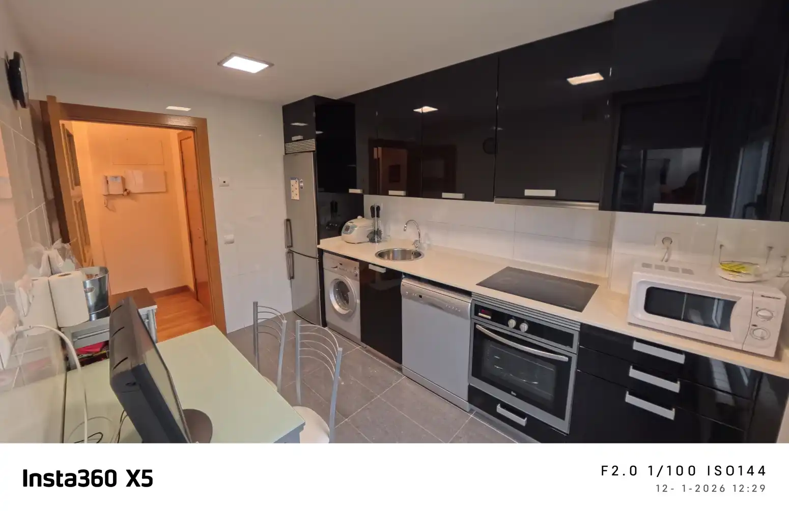 Küche von Wohnung zum Verkauf in  Logroño mit Heizung, Privatgarten und Parkett