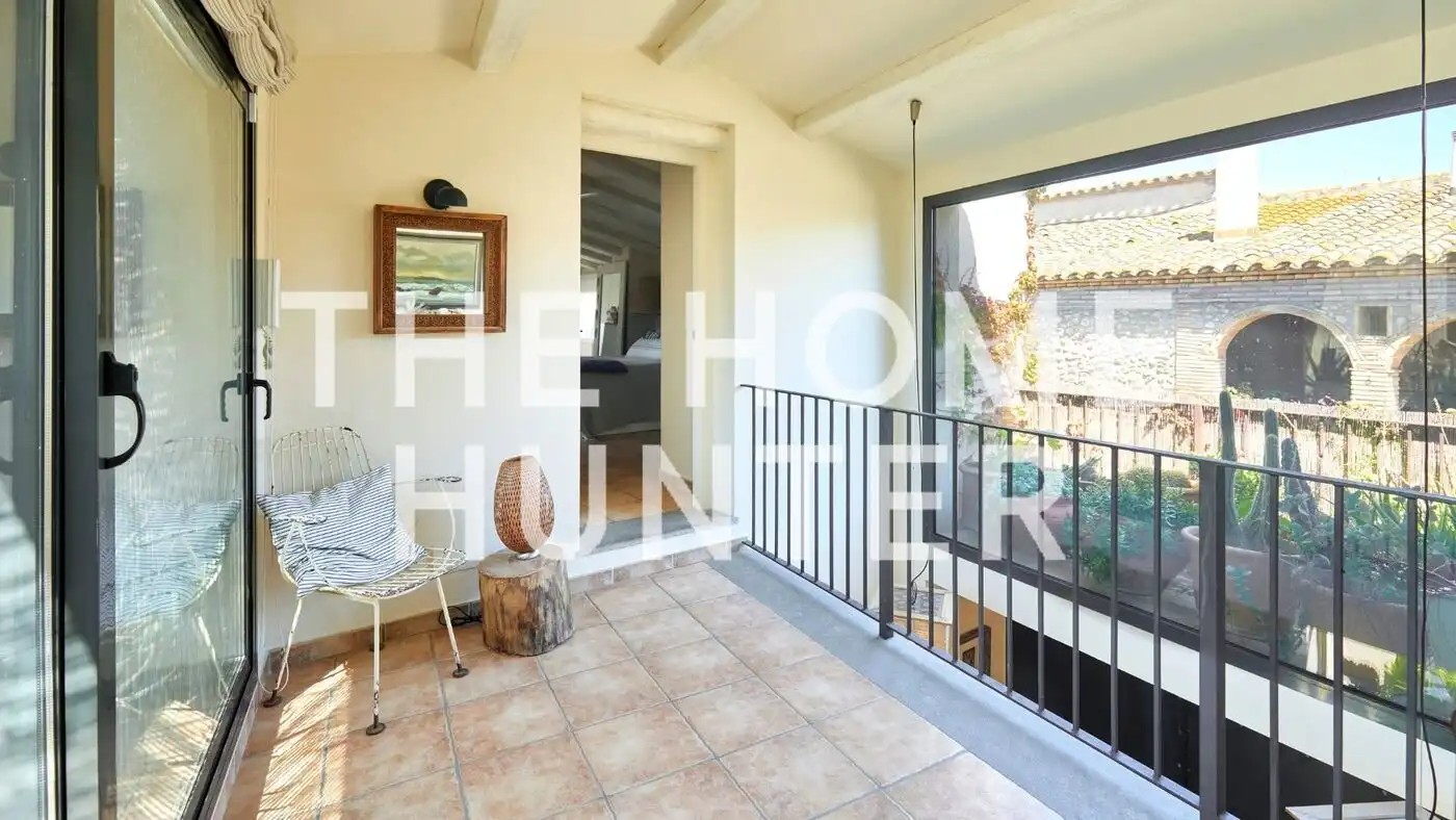 Balcony of Houses for sale in Ventalló  with Air Conditioner, Heating and Private garden
