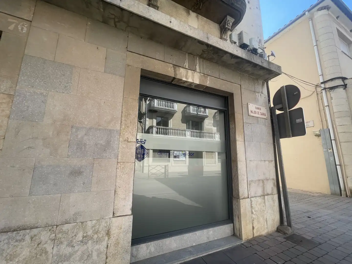 Vista exterior de Local de alquiler en Sarrià de Ter