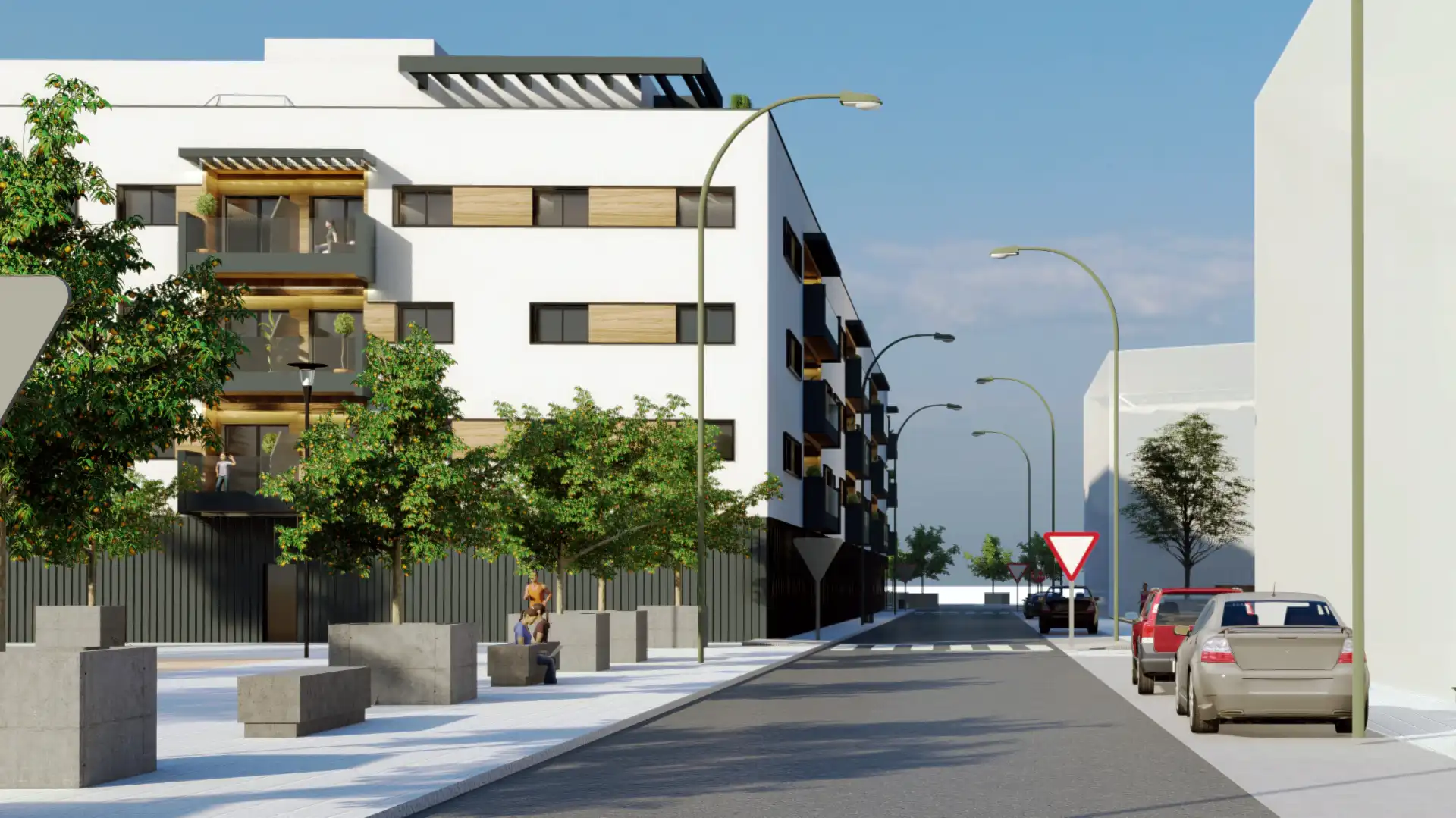 Vista exterior de Piso en venta en Lucena con Aire acondicionado, Calefacción y Jardín privado