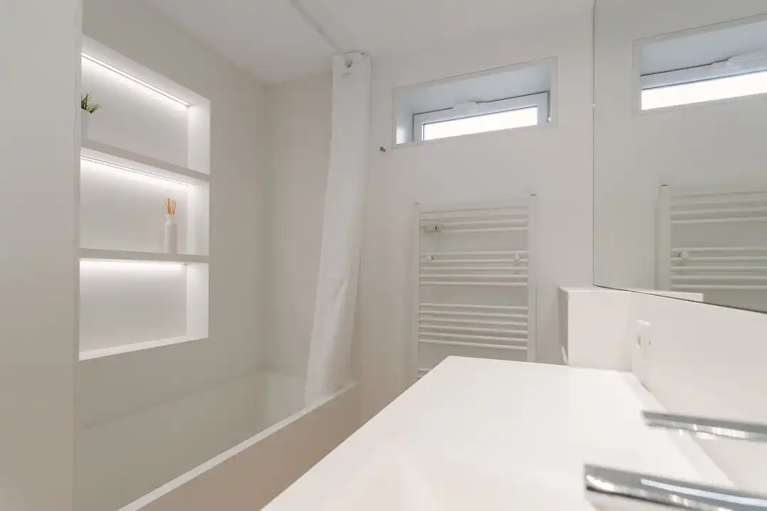 Baño de Ático en venta en  Pamplona / Iruña con Calefacción, Terraza y Alarma