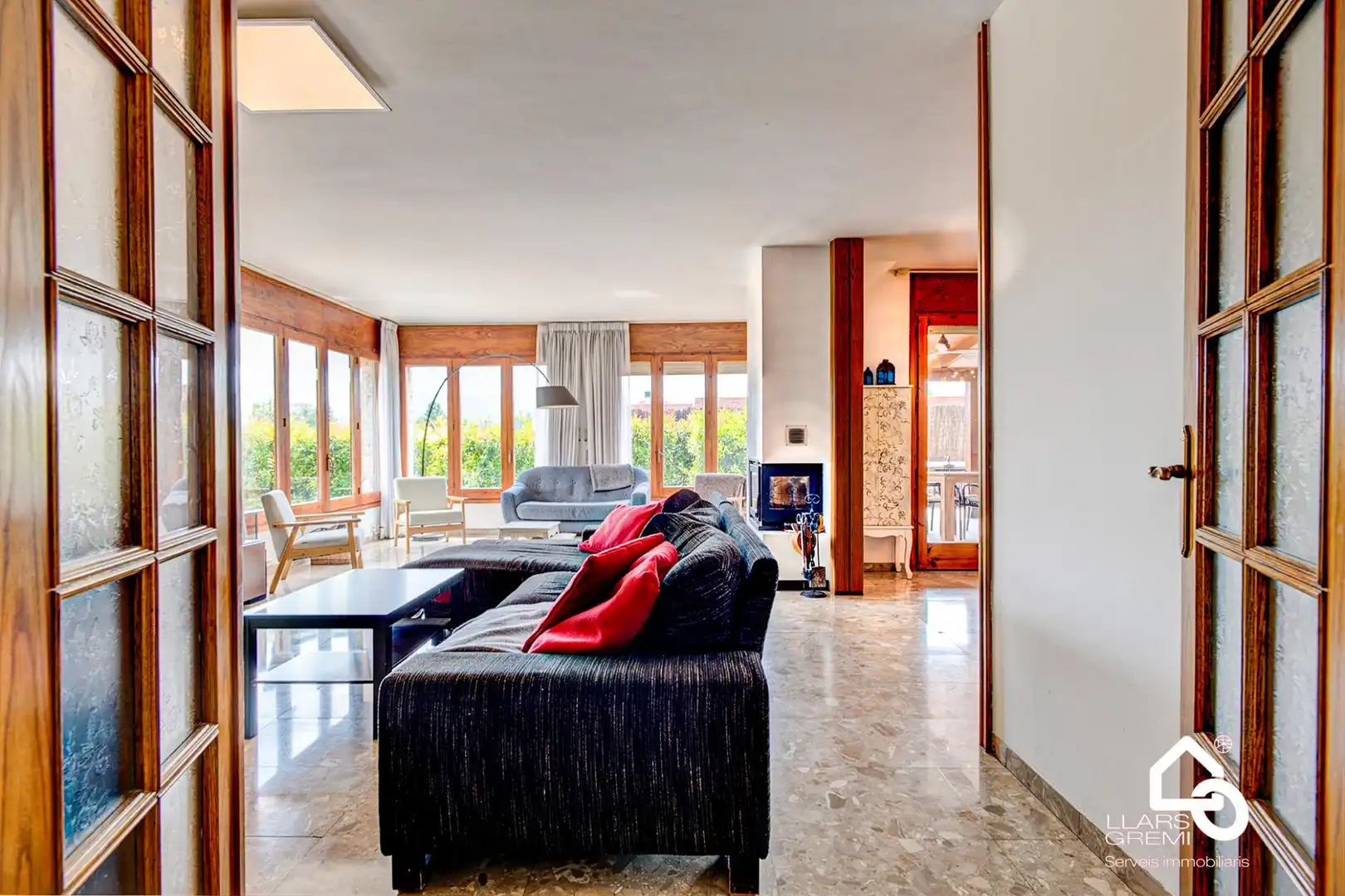 Sala de estar de Casa o chalet en venta en Igualada con Calefacción, Jardín privado y Terraza