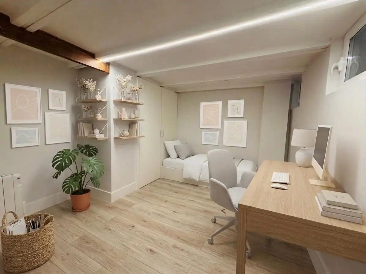Dormitori de Dúplex de lloguer en Madrid amb Aire condicionat, Calefacció i Parquet