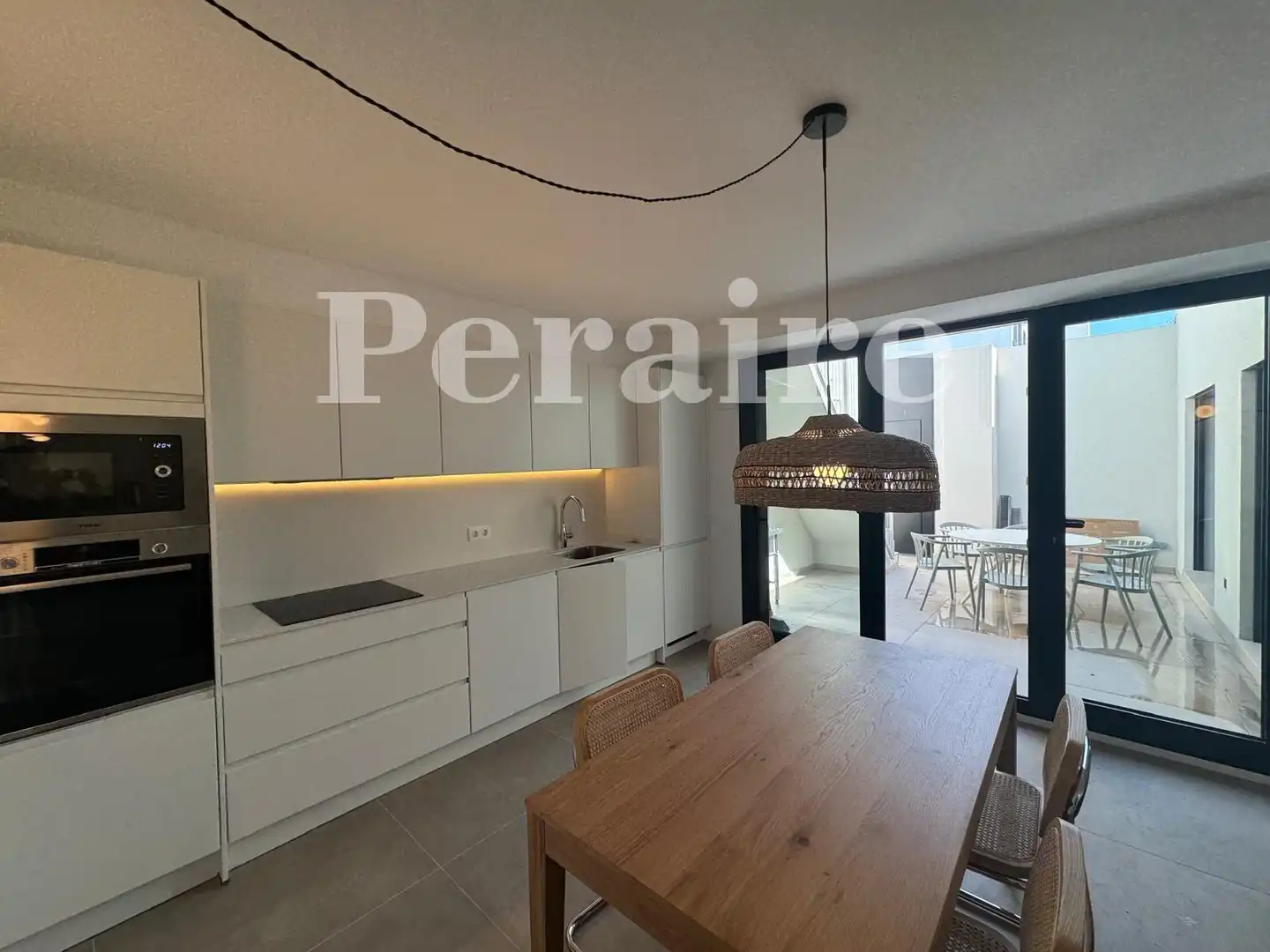 Cocina de Casa o chalet de alquiler en Badalona con Parquet y Terraza