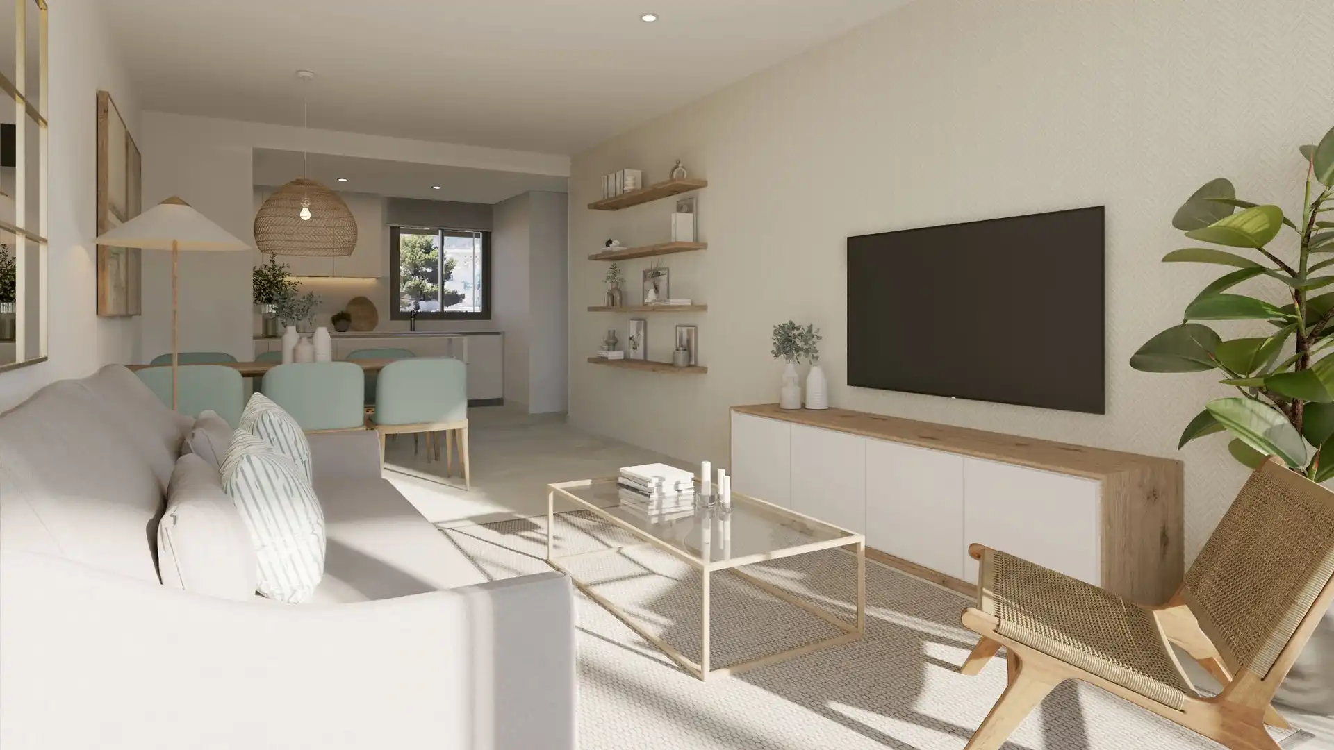 Living room of Flat for sale in Calvià  with Air Conditioner, Private garden and Terrace