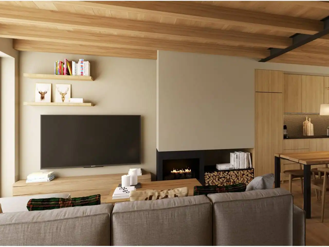Wohnzimmer von Haus oder Chalet zum Verkauf in Puigcerdà mit Heizung, Privatgarten und Gemeinschaftspool