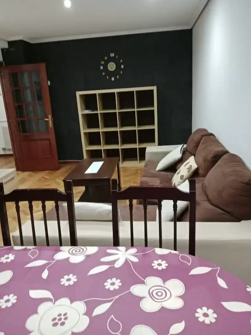 Living room of Flat for rent in Vigo   with Parquet flooring, Furnished and Balcony