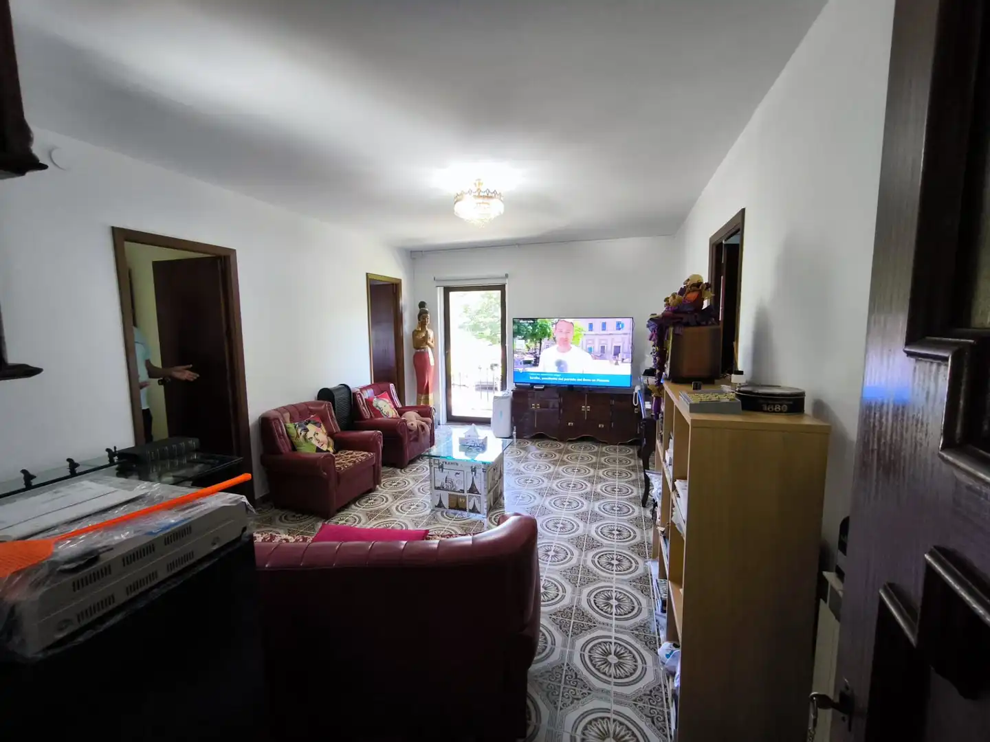 Sala d'estar de Casa o xalet en venda en Arbo amb Calefacció, Jardí privat i Moblat