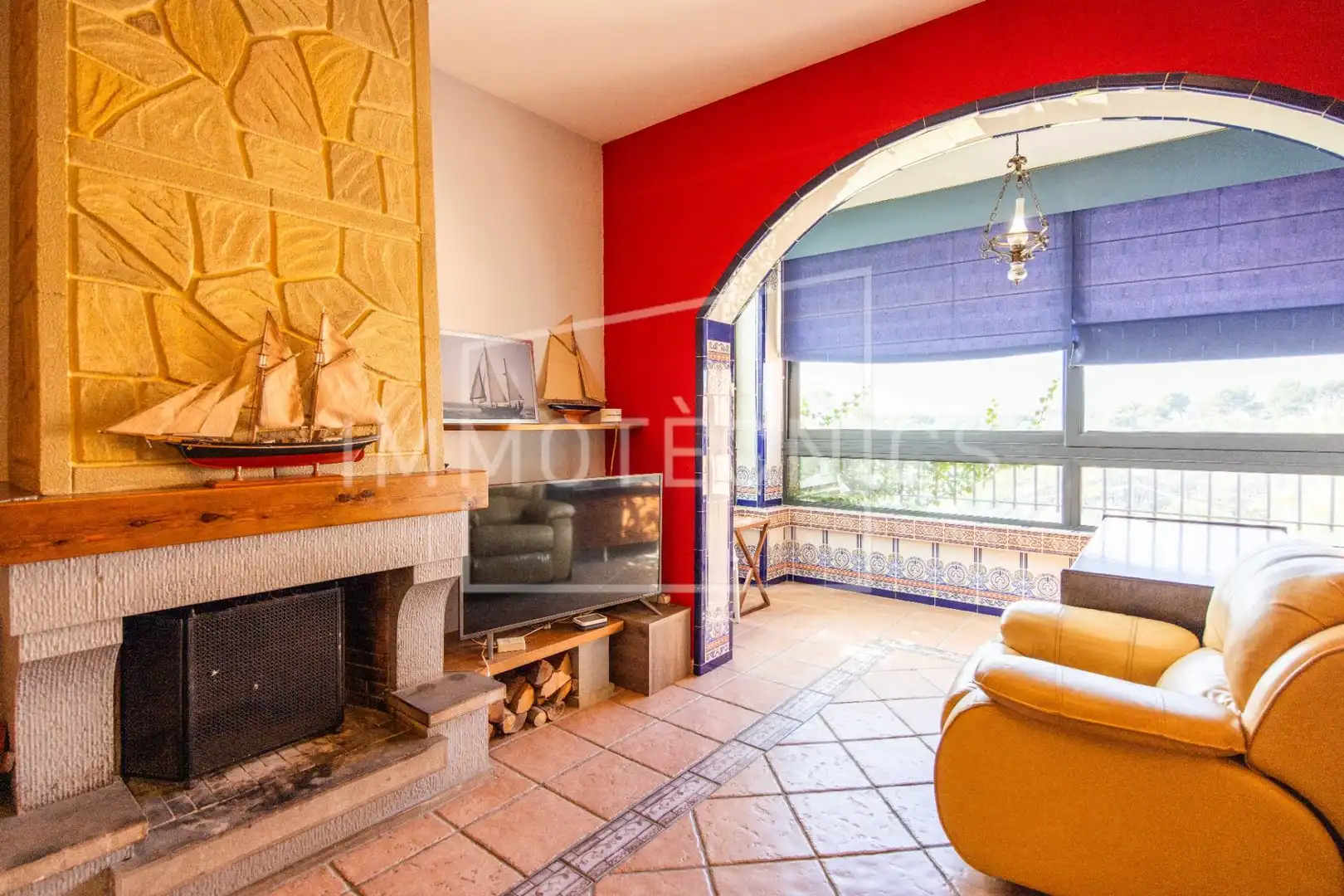Sala de estar de Casa o chalet en venta en Lliçà de Vall con Aire acondicionado, Jardín privado y Terraza