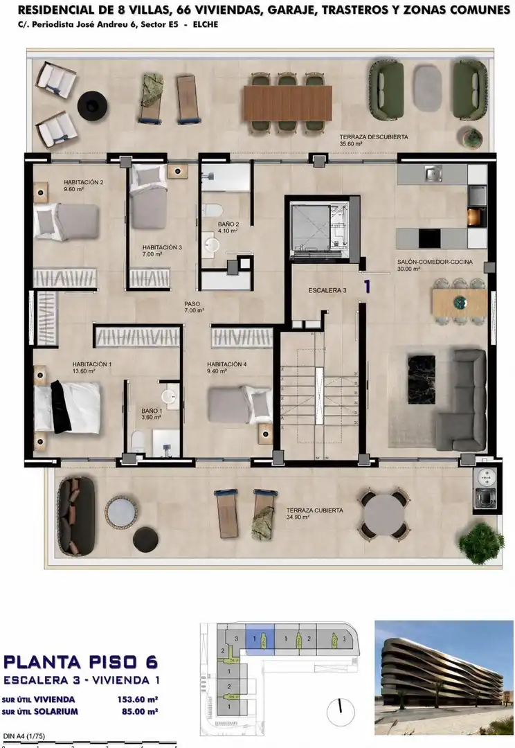 Appartamento con terrazza in vendita a Elche ciudad