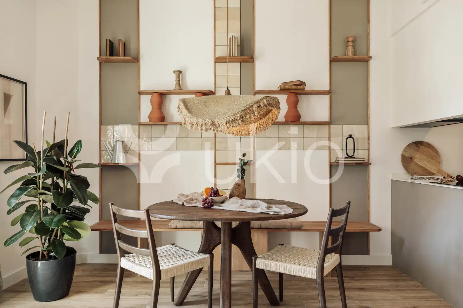 Dining room of Apartments for rent in Barcelona  with Air Conditioner, Heating and Furnished