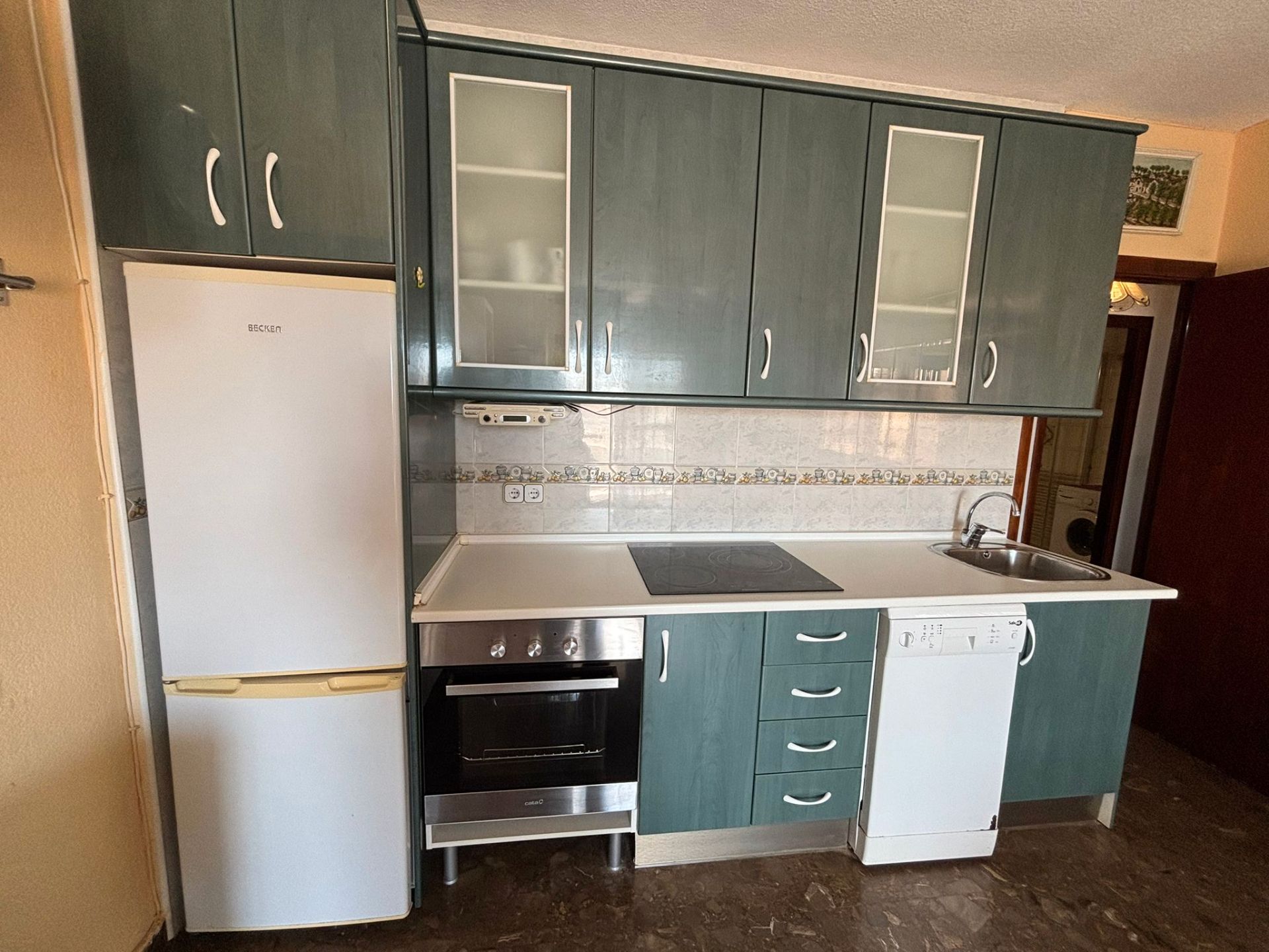 Kitchen of Flat for sale in Benalmádena  with Terrace and Furnished