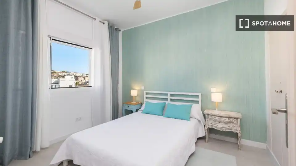 Habitación de Apartamento para compartir en  Palma de Mallorca con Aire acondicionado, Terraza y Amueblado