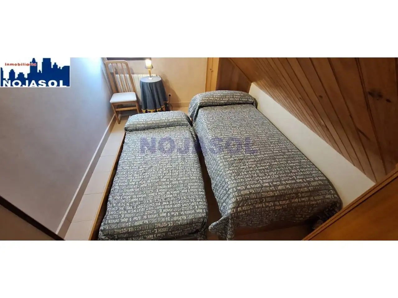 Schlafzimmer von Maisonette zur Miete in Noja mit Heizung, Terrasse und Möbliert
