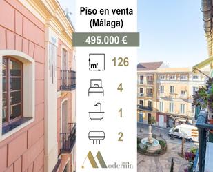 Exterior view of Flat for sale in Málaga Capital  with Air Conditioner and Balcony