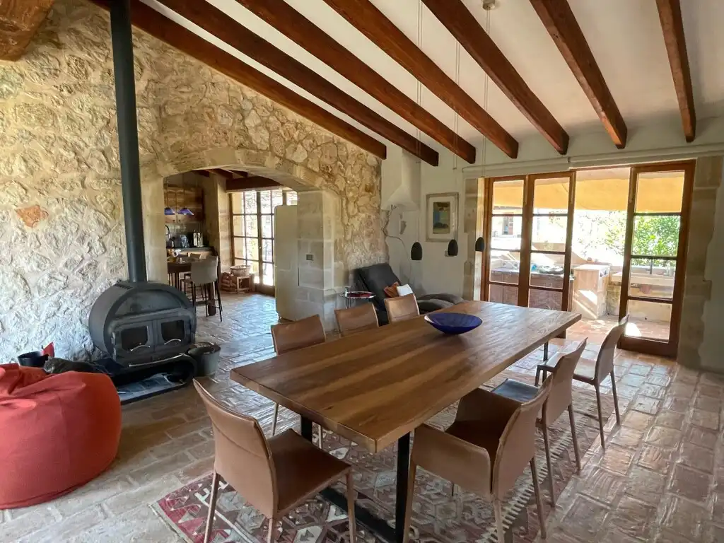 Comedor de Finca rústica en venta en Pollença con Aire acondicionado, Calefacción y Piscina