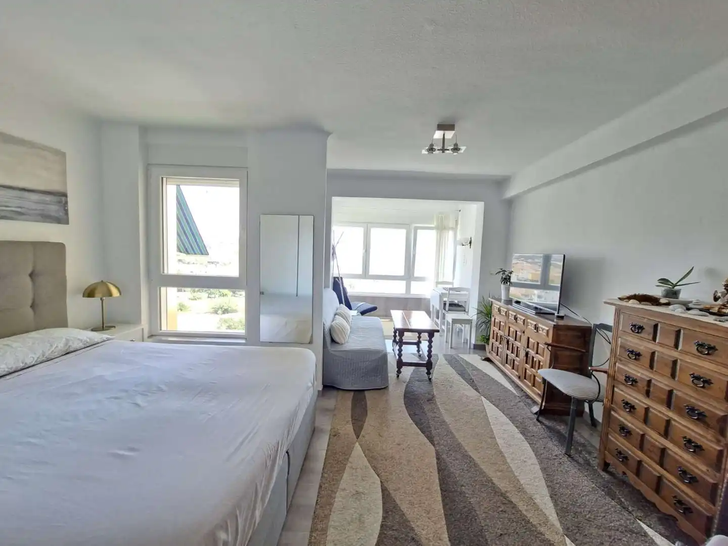 Bedroom of Study for rent in Algarrobo  with Air Conditioner, Swimming Pool and Furnished