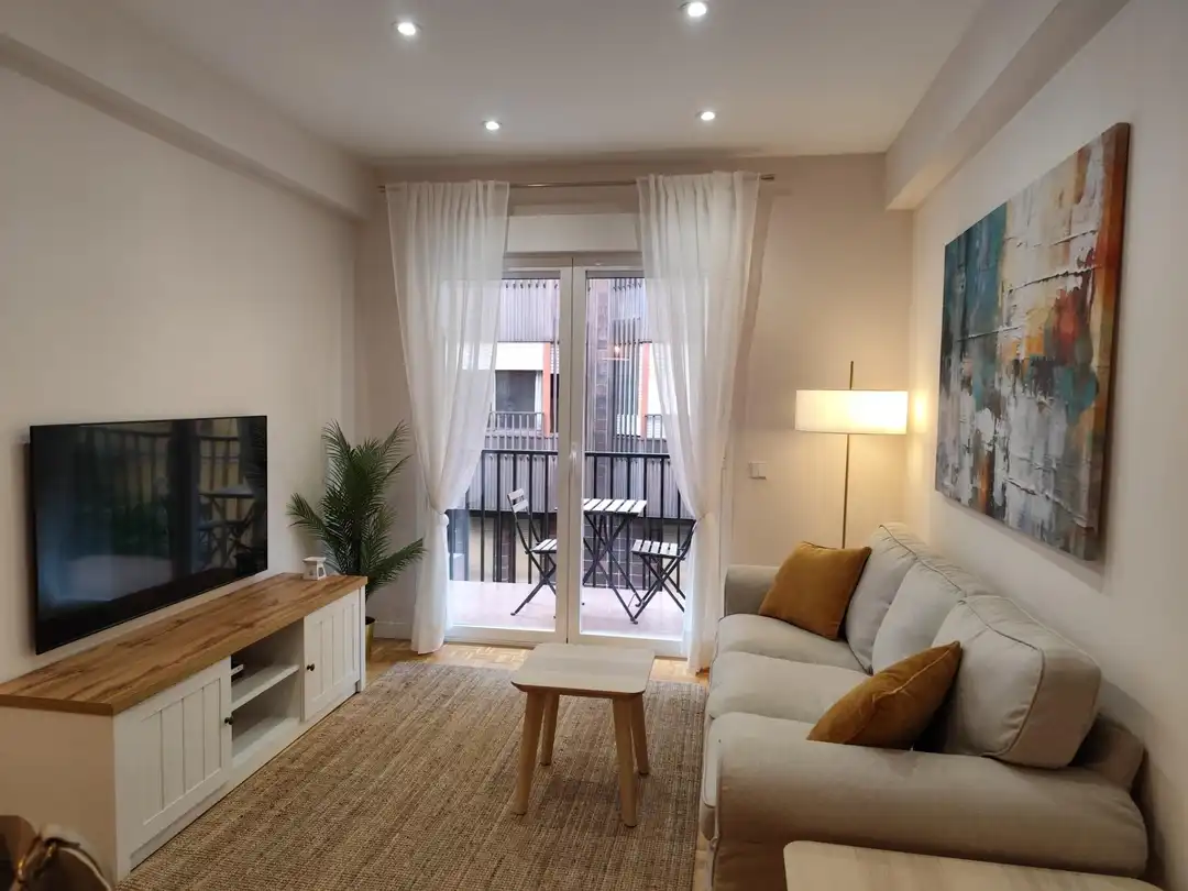 Living room of Flat for rent in Madrid  with Air Conditioner and Terrace