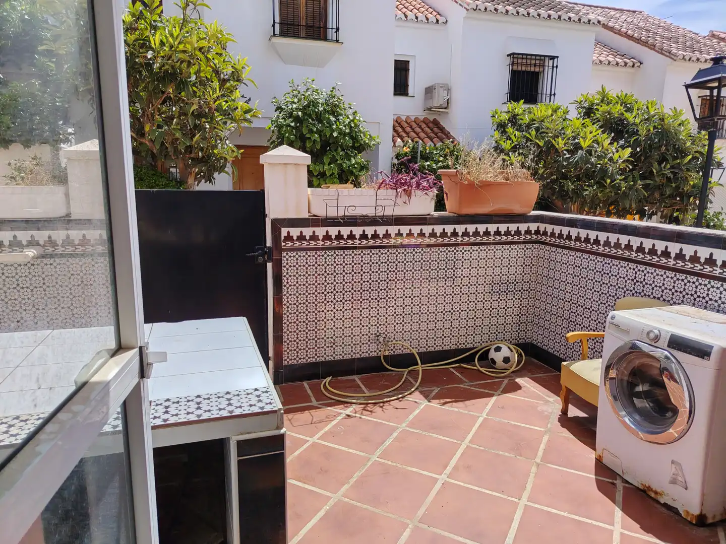 Terrassa de Casa adosada de lloguer en Vélez-Málaga amb Aire condicionat, Rentadora i Piscina comunitària