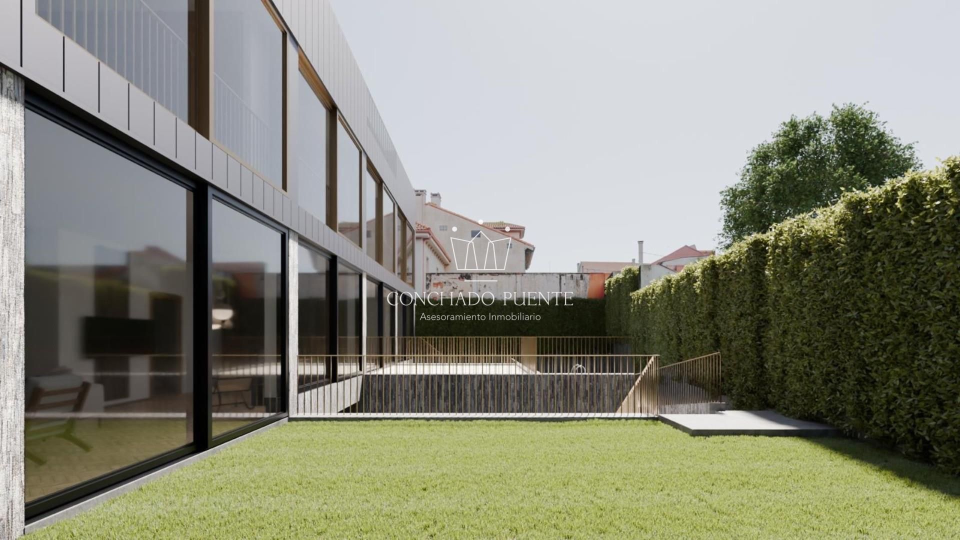 Vista exterior de Casa adosada en venda en A Coruña Capital  amb Jardí privat
