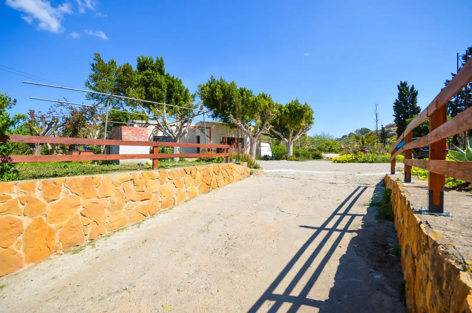 Vista exterior de Finca rústica en venda en Pechina amb Aire condicionat, Jardí privat i Terrassa