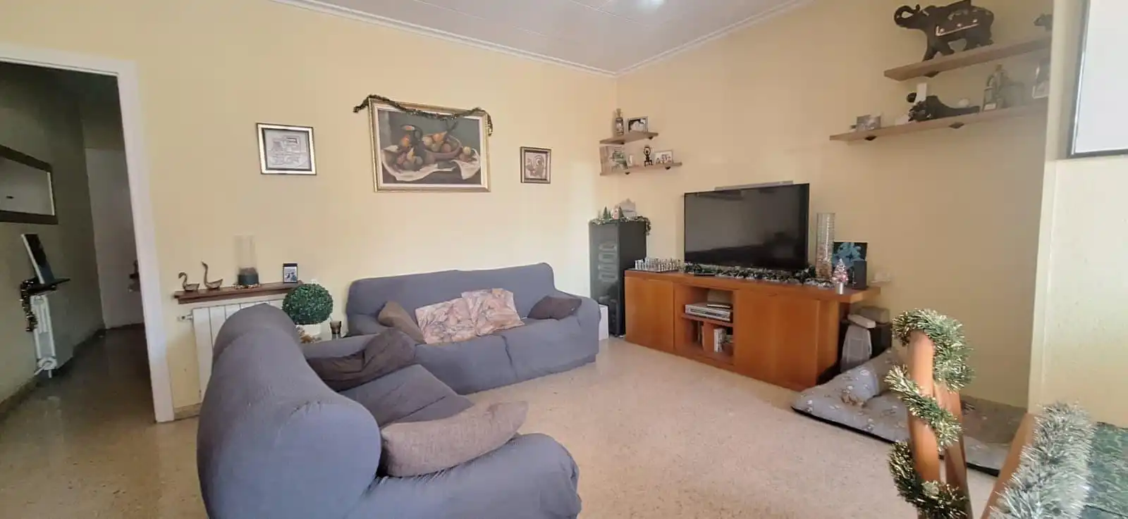 Sala d'estar de Casa o xalet en venda en Sabadell amb Aire condicionat, Jardí privat i Terrassa