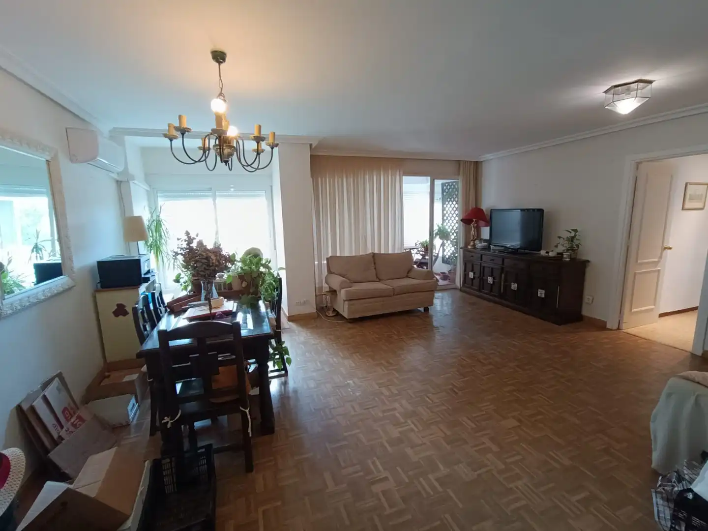 Sala d'estar de Pis en venda en Sevilla amb Aire condicionat, Jardí privat i Terrassa