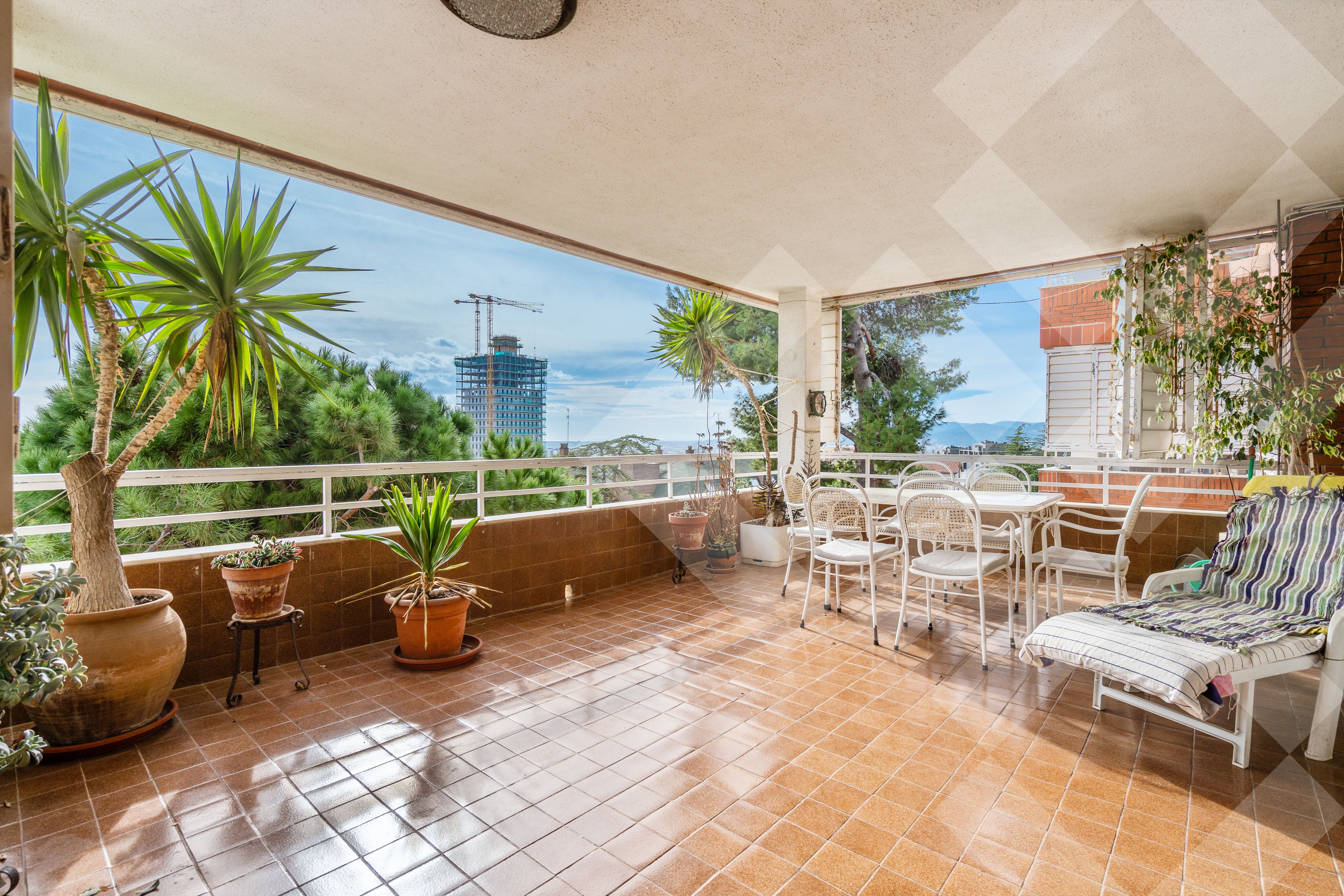 Terrace of Flat for sale in Esplugues de Llobregat  with Heating, Private garden and Parquet flooring