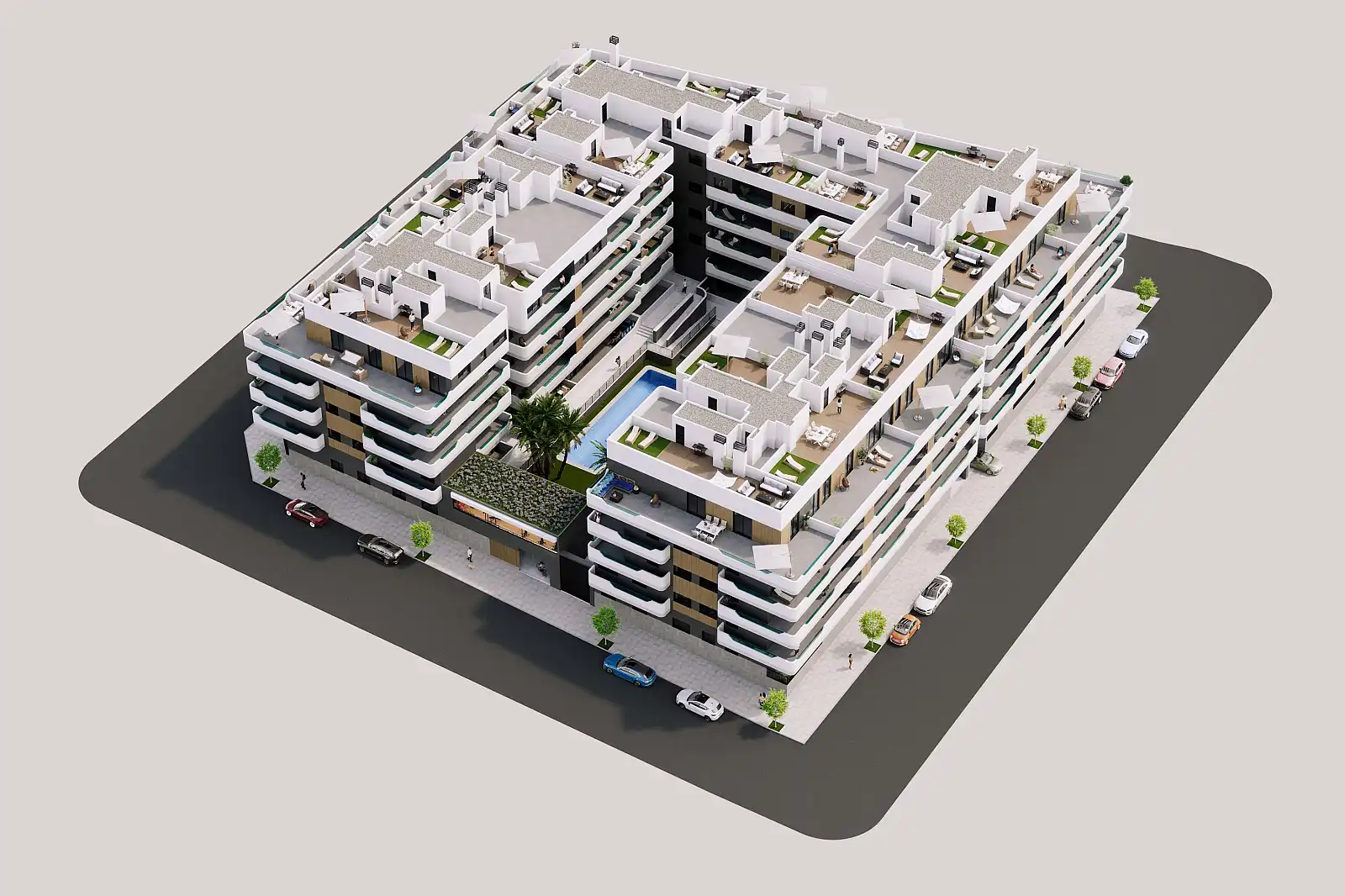 Exterior view of Apartments for sale in Santa Pola  with Air Conditioner, Terrace and Balcony