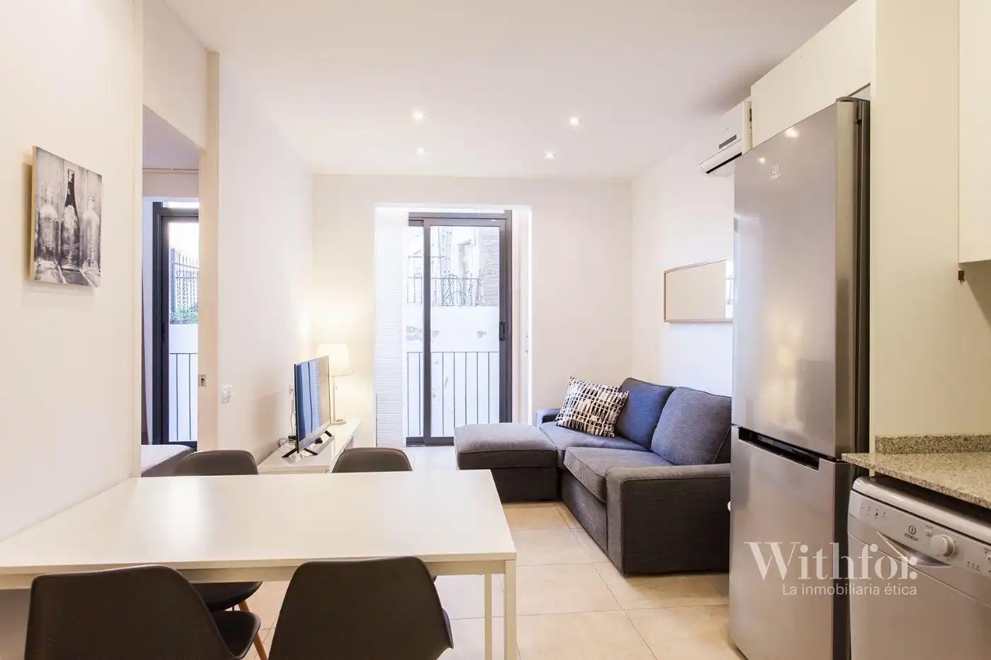 Living room of Flat for sale in Barcelona  with Air Conditioner, Heating and Parquet flooring