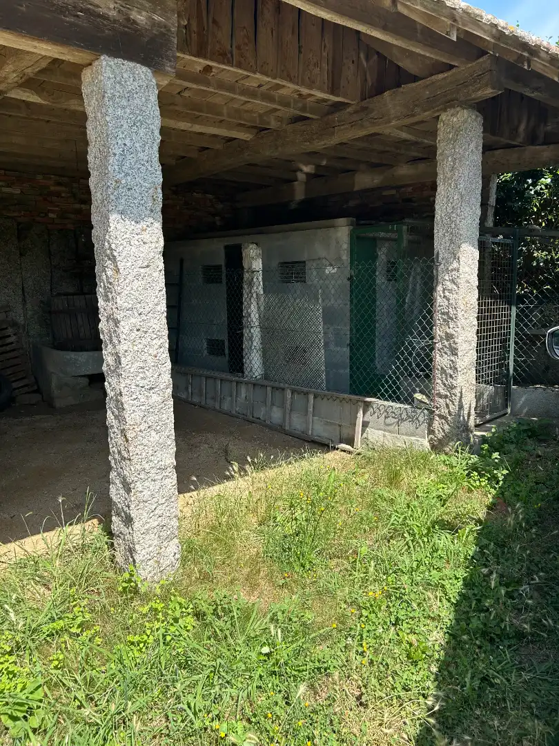 Vista exterior de Casa o xalet en venda en Meis amb Jardí privat, Traster i Piscina