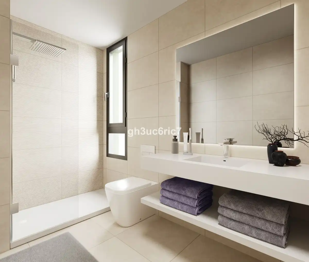 Badezimmer von Wohnungen zum Verkauf in Mijas mit Klimaanlage, Terrasse und Abstellraum