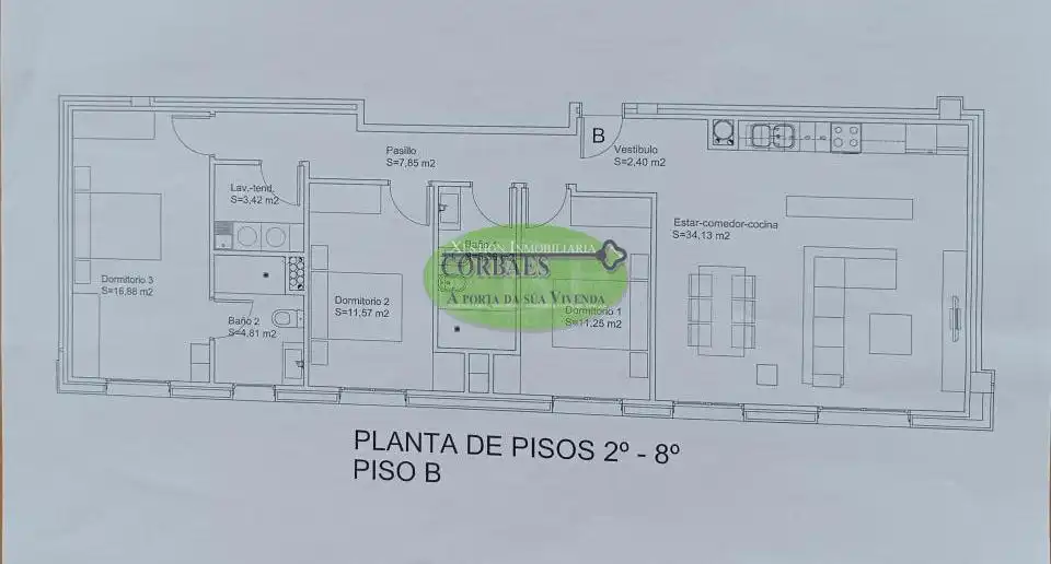 Piso con ascensor en venta en Barbadás